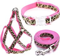 🐾 mile high life leopard dog collar, harness, and leash set - perfect walking accessory for your four-legged friend logo