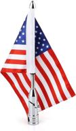 🏍️ guaimi motorcycle folding flag mounts: ultimate adjustable flag pole with patriotic american flag логотип