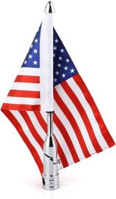 img 4 attached to 🏍️ GUAIMI Motorcycle Folding Flag Mounts: Ultimate Adjustable Flag Pole with Patriotic American Flag