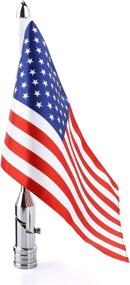 img 2 attached to 🏍️ GUAIMI Motorcycle Folding Flag Mounts: Ultimate Adjustable Flag Pole with Patriotic American Flag