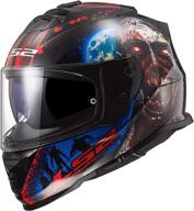 🧠 ls2 helmets assault i heart brains full face motorcycle helmet w/sunshield - black/glow, xxx-large: enhanced protection and style logo