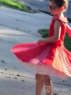 img 1 attached to Adorable BlackButterfly Kids 'Alexia' Vintage Polka Dot 50's Girls Dress: Timeless Style for Fashionable Little Ones review by Anthony Wilson