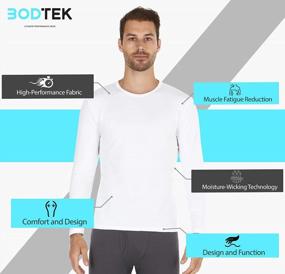 img 2 attached to Warm Up This Winter With Bodtek'S Premium Fleece Lined Men'S Thermal Shirt