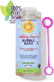 img 3 attached to 🛀 Organic California Baby Holiday Bubble Baths - Tear-Free, Bathing with Pure Essential Oils, Ideal for Hot Tubs, Spa Use, Enriched with Moisturizing Aloe Vera and Calendula Extract, 100% Plant-Based - USDA Certified, 13oz