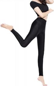 img 3 attached to Warm Winter Fleece-Lined Women'S Leggings With Elastic Waist And Stretchy Velvet Material - Thick And Shinny For Ultimate Comfort