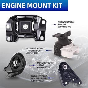 img 2 attached to 🚘 Engine Motor Mount Set - 2004-2009 Mazda 3 2.0L/2.3L & 2006-2010 Mazda 5 2.3L - 4PCS A4404 A4405 A4418 A5312