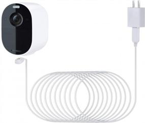 img 4 attached to Keep Your Arlo Security Camera Powered With 30FT Magnetic Charging Cable: Compatible With Pro 4 And Ultra 2 Models (White)