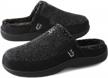 cozy warm memory foam suede slippers for men - slip on moccasin clogs perfect for indoor and outdoor use by longbay logo