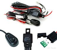 💡 enhance your lighting system: ijdmtoy universal fit relay harness wire kit with led light on/off switch for fog lights, driving lights, xenon headlights, led work lights, and more логотип