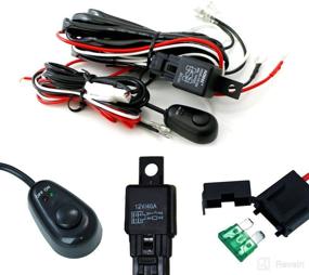 img 4 attached to 💡 Enhance Your Lighting System: iJDMTOY Universal Fit Relay Harness Wire Kit with LED Light ON/Off Switch for Fog Lights, Driving Lights, Xenon Headlights, LED Work Lights, and More
