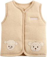 👶 monvecle baby cotton warm vests: cozy unisex infant to toddler padded waistcoat logo