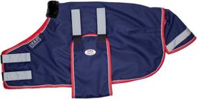 img 3 attached to Derby Originals Reflective Safety No Hardware Winter Turnout Blanket: Waterproof, Ripstop, and Warm for Foals & Mini Horses - 1200D, Medium Weight, 150g Polyfil