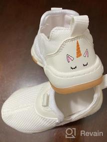 img 5 attached to Toddler Girls Shoes: Lightweight, Breathable & Slip-On Sneakers For Walking & Running!