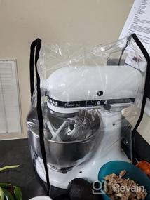 img 5 attached to Пыленепроницаемый чехол для миксера KitchenAid с сумкой-органайзером для чистого и безопасного хранения - черный