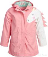 pink platinum girls rain jacket logo