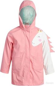 img 1 attached to Pink Platinum Girls Rain Jacket