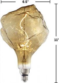 img 3 attached to Bulbrite LED Grand Filament 2000K Antique Nostalgic Iceberg Shaped Light Bulb - 60 Watt Equivalent