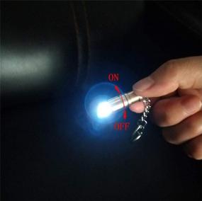 img 3 attached to 🔦 Ultra-Compact Mini Keychain Flashlight e1: Powerful Key Ring Torch for EDC, Emergency, Dog Walking, Sleeping, Reading – Ideal Gift for Students, Kids, and Parents (e1-alu Alloy White)