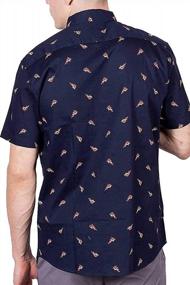 img 2 attached to Men'S Short Sleeve Button Down Printed Shirts - 45+ Novelty Prints, Size Small To 4XL