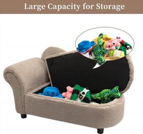 img 1 attached to Snuggle Up With Hollypet Storage Pet Sofa Bed - Perfect For Small & Medium Dogs And Cats!