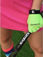 simbra hard hockey gloves: the ultimate choice for professional players & youth athletes - genuine neoprene material for full motion cuff flexibility logo