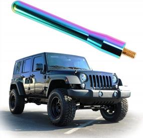 img 4 attached to Optimized AM/FM Radio Signal Reception With KSaAuto 5 Inch Antenna Replacement For Jeep Wrangler JK, JT, Gladiator, Rubicon, And Sahara - Ideal Jeep Accessories From 2007 To 2023