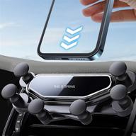 luvin car phone holder mount: 2021 upgraded hands-free air vent cell phone car mount for 4-7 inch smartphone logo