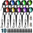 transform your yard with zuckeo's 10-pack rgb color changing landscape lighting – remote control, waterproof and easy to install! logo