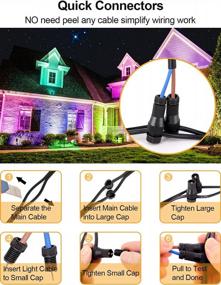 img 1 attached to Transform Your Yard With ZUCKEO'S 10-Pack RGB Color Changing Landscape Lighting – Remote Control, Waterproof And Easy To Install!