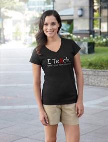 img 2 attached to Teacher Shirt I Teach Whats Your Superpower? Gift For Teacher V Neck Women Shirt