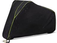 🏍️ ilm mc03 black xx-large motorcycle cover | ultra durable & waterproof | all-season outdoor protection with reflective stripes & lock hole | fits up to 112" bikes логотип