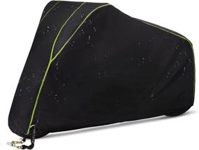 img 4 attached to 🏍️ ILM MC03 Black XX-Large Motorcycle Cover | Ultra Durable & Waterproof | All-Season Outdoor Protection with Reflective Stripes & Lock Hole | Fits up to 112" Bikes