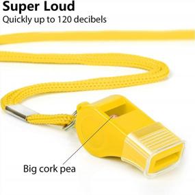 img 3 attached to Fya Whistle: Loud Sports Whistle With Lanyard And Mouth Grip For Coaches, Referees, And Emergencies