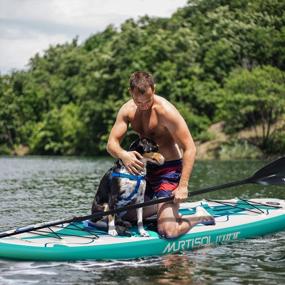 img 2 attached to Murtisol 11'32" 6” Inflatable Stand Up Paddle Board With Premium Accessories And Bottom Fin- Green