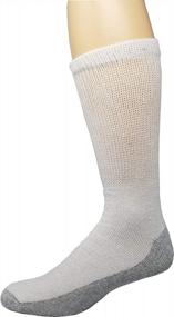 img 1 attached to Удобные носки для диабетиков для мужчин и женщин - 6 шт. в упаковке, свободные носки из хлопка без креплений
