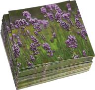 🌸 lavender paper napkins: elegant 100 pack for wedding or shower party (6.5 x 6.5 in) логотип