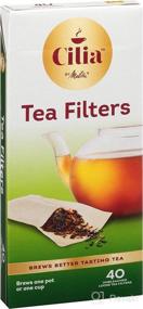 img 1 attached to Cilia by Melitta Tea Filters - White, 40 Count - Pack of 6 (240 Total Filters)