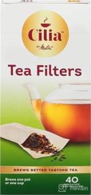 img 2 attached to Cilia by Melitta Tea Filters - White, 40 Count - Pack of 6 (240 Total Filters)