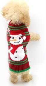 img 1 attached to Cuteboom Sweaters Snowman SweatersDELIFURNew Christmas Dogs