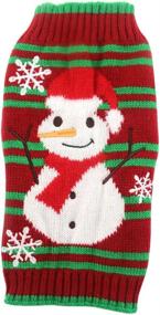 img 3 attached to Cuteboom Sweaters Snowman SweatersDELIFURNew Christmas Dogs