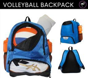 img 2 attached to Volleyball Backpack With Ball Holder By ERANT - Ideal Volleyball Bag Backpack For Girls With Dedicated Compartment - Perfect For Transporting Volleyball Equipment