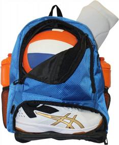 img 3 attached to Volleyball Backpack With Ball Holder By ERANT - Ideal Volleyball Bag Backpack For Girls With Dedicated Compartment - Perfect For Transporting Volleyball Equipment