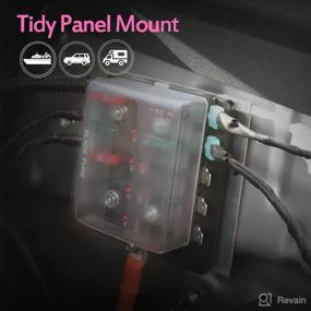 img 3 attached to 🔌 10-Way RV Fuse Block Blade Fuse Box with LED Indicator for Blown Fuse Protection Cover - 100 Amps Automotive Car Boat Marine Trike Junction Box