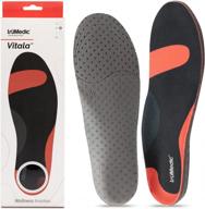 revolutionize your comfort: vitala by trumedic large shoe inserts for women and men with plantar fasciitis - perfect for work boots or sneakers! logo