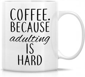 img 4 attached to Get Through The Day With A Smile: Retreez Funny Mug For Coffee Lovers - Perfect Sarcastic, Motivational, And Inspirational Gift For Any Occasion