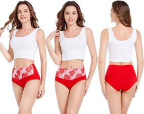 img 2 attached to HAVVIS Underwear Breathable Panties Multipack for Women's Lingerie, Sleep & Lounge Clothing