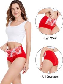 img 3 attached to HAVVIS Underwear Breathable Panties Multipack for Women's Lingerie, Sleep & Lounge Clothing