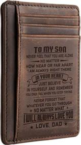 img 2 attached to NapaWalli Husband Anniversary Christmas Birthday Men's Accessories best on Wallets, Card Cases & Money Organizers