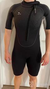 img 5 attached to Abahub Shorty Wetsuits For Men And Women - Perfect For Snorkeling, Surfing & Scuba Diving