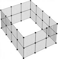 versatile and portable diy pet playpen for small animals - langria metal wire cage for guinea pigs, puppies and more логотип